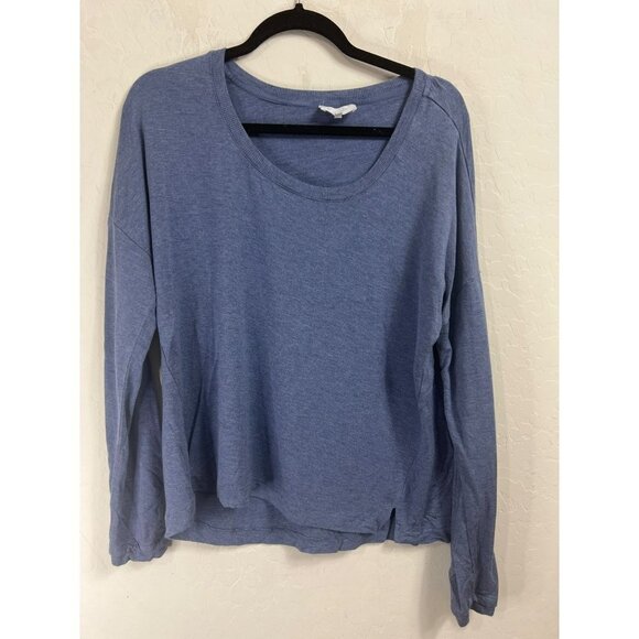 Soma Wknd Sleep Shirt Blue Soft Sz L Rayon Spandex Blend Long Sleeve - Picture 1 of 4